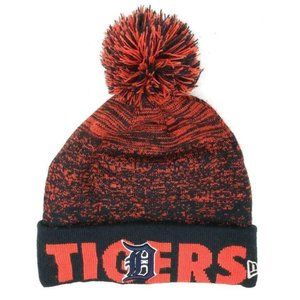 Detroit Tigers Knit Stocking Cap Embroidered Logo New Era Unisex Adult Official